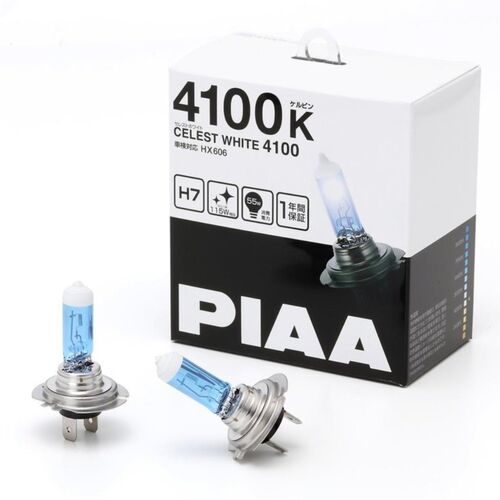 PIAA Hyper Celest White H7 55W 4100K комплект 2 шт, Колірна температура: 4100, Тип лампи: H7, зображення 2