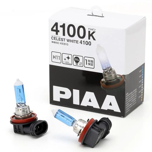 PIAA Hyper Celest White H11 55W 4100K комплект 2 шт, Колірна температура: 4100, Тип лампи: H11, зображення 2