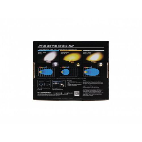 PIAA LED LPW530 3,5 4000K протитуманні двокольорові жовтий білий комплект 2 шт, зображення 6
