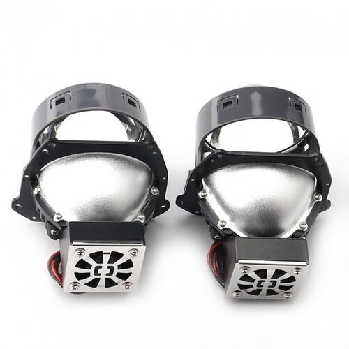 PLUTON BI-LED 3" 60/65W 5500K широкоформатні автомобільні лінзи комплект 2 шт, зображення 2