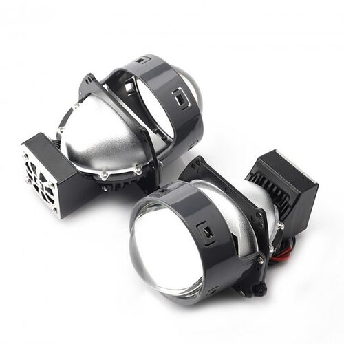 PLUTON BI-LED 3" 60/65W 5500K широкоформатні автомобільні лінзи комплект 2 шт, зображення 3