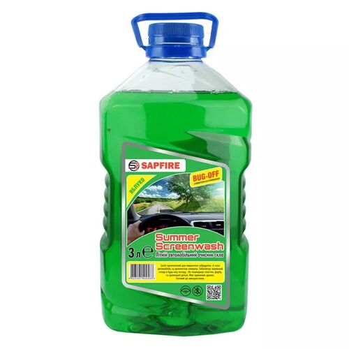 Омивач скла літній, 3 л, Sapphire SUMMER SCREENWASH (яблуко) (400533)