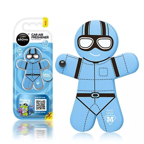 Ароматизатор Aroma Car Manny Fresh Linen: свіжість чистого білизни, зображення 2