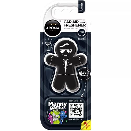 Ароматизатор Aroma Car Manny Black: стиль та свіжість
