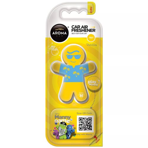 Ароматизатор Aroma Car Manny Vanilla: ніжність ванілі на обдув