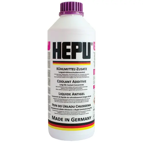 HEPU EVO G12 концентрат антифриза фиолетовый 1,5 л, Цвет: Фиолетовій, Количество: 1,5 л 