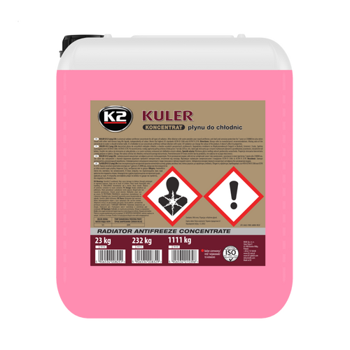 K2 KULER KONC RED красный концентрат антифриза 20 л, Цвет: Красный, Количество: 20 л 