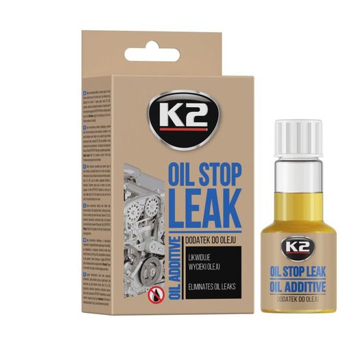 K2 STOP LEAK OIL присадка для герметизации двигателя в масло 50 мл 