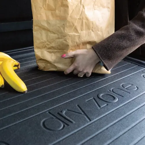 Гумовий 3D килимок в багажник SEAT Toledo 4 2012-2019 / без дворівневої підлоги Frogum Dry Zone, зображення 5