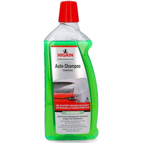 NIGRIN Performance Auto-Shampoo Snowfoam автошампунь сильно піниться Снігова Піна 1 л