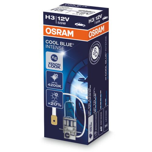 OSRAM Cool Blue Intense H3 55W 4200K (картон) 1 шт, Колірна температура: 4200, Тип лампи: H3