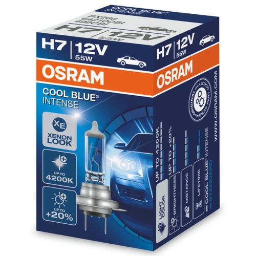 OSRAM Cool Blue Intense H7 55W 4200K (картон) 1 шт, Колірна температура: 4200, Тип лампи: H7