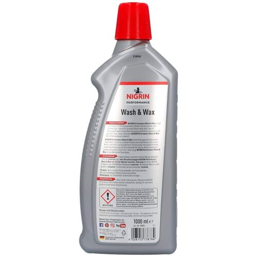 NIGRIN Performance Wash & Wax Turbo шампунь концентрат з воском 1 л, зображення 2