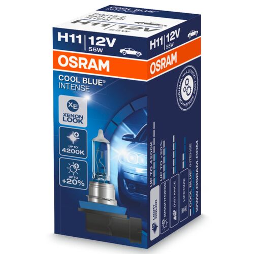 OSRAM Cool Blue Intense H11 55W 4200K картон 1 шт, Колірна температура: 4200, Тип лампи: H11