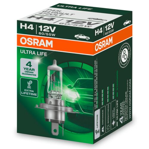 OSRAM Ultra Life H4 60/55W 3200K картон 1 шт