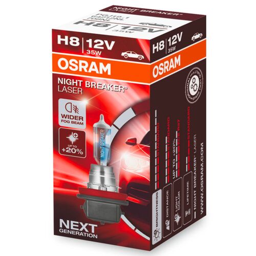 OSRAM Night Breaker Laser H8 35W 3900K (картон) 1 шт, Колірна температура: 3900, Тип лампи: H8