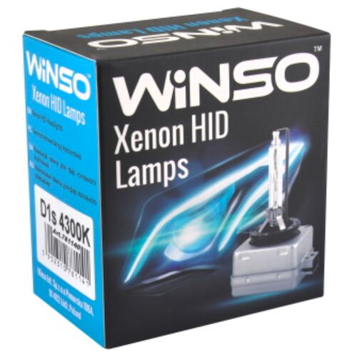 WINSO Xenon HID Lamps D1S 35W 4300K комплект 2 шт, Колірна температура: 4300, Тип лампи: D1S