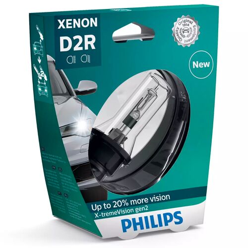 PHILIPS X-tremeVision gen2 D2R 35W 4800K 1 шт, Колірна температура: 4800, Тип лампи: D2R