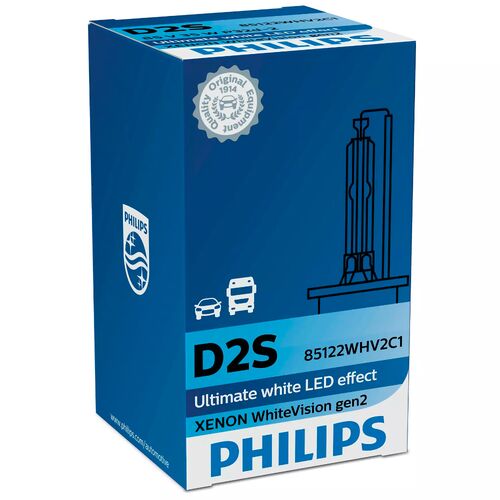 PHILIPS WhiteVision gen2 D2S 35W 5000K (картон) 1 шт, Колірна температура: 5000, Тип лампи: D2S