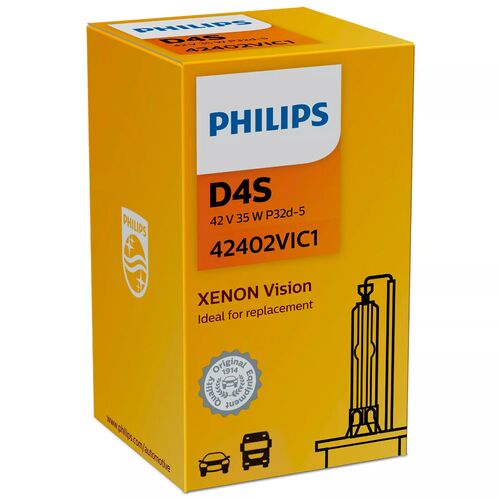 PHILIPS Xenon Vision D4S 35W 4300K (картон) 1 шт, Колірна температура: 4300, Тип лампи: D4S