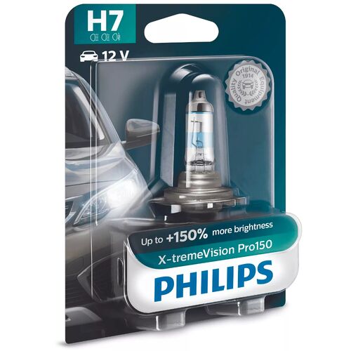 PHILIPS X-tremeVision Pro150 +150% H7 55W 3400K 1 шт