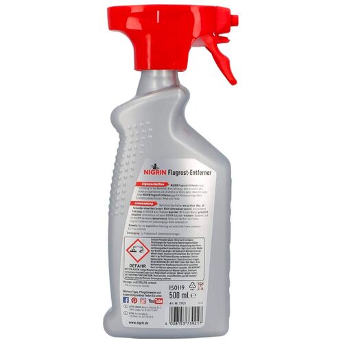 NIGRIN Flugrost- Entferner перетворювач та очищувач корозії та плівки іржі 500 мл, зображення 2