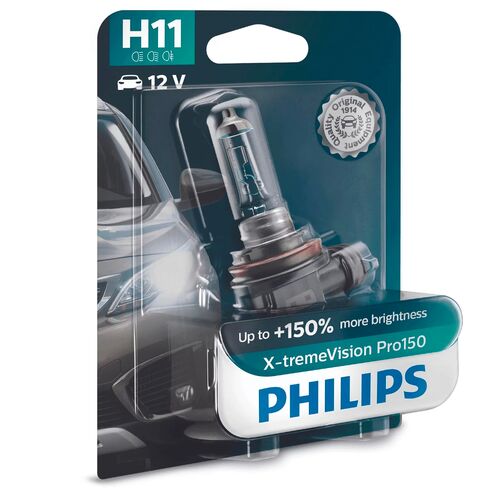 PHILIPS X-tremeVision Pro150 +150% H11 55W 3450K 1 шт