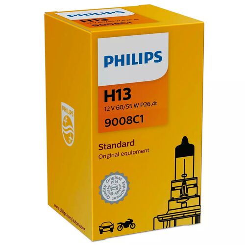 PHILIPS Standard H13 60/55W 3200K (картон) 1 шт