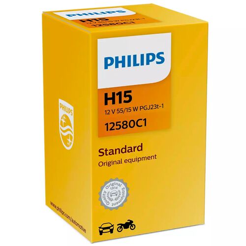 PHILIPS Standard H15 55/15W 3200K картон 1 шт