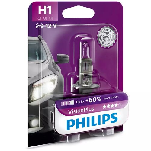 PHILIPS VisionPlus +60% H1 55W 3200K 1 шт