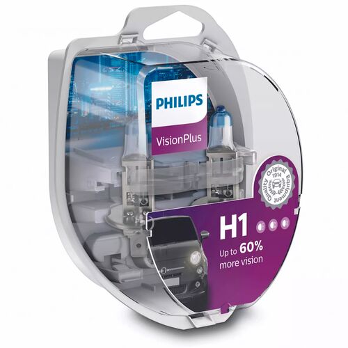 PHILIPS VisionPlus +60% H1 55W 3200K комплект 2 шт