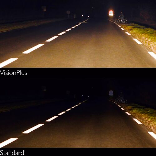 PHILIPS VisionPlus +60% H4 60/55W 3200K комплект 2 шт, зображення 6