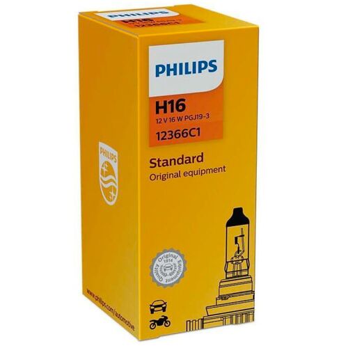 PHILIPS Standard H16 19W 3200K картон 1 шт