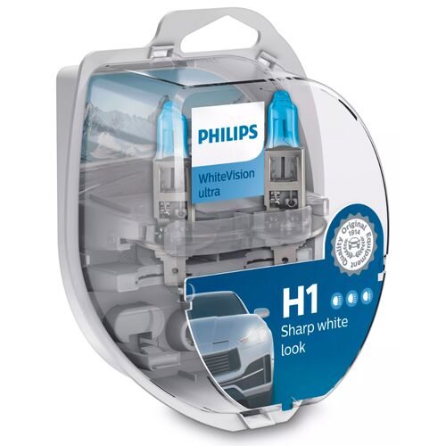 PHILIPS WhiteVision ultra +60% H1 55W 3700K комплект 2 шт