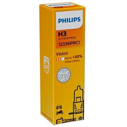 PHILIPS Vision +30% H3 55W 3200K (картон) 1 шт