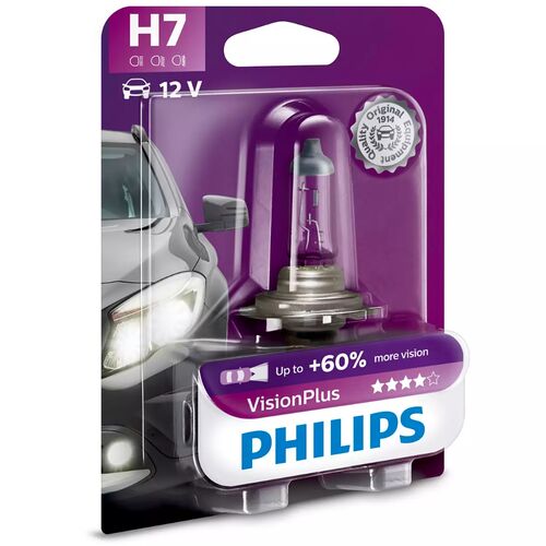 PHILIPS VisionPlus +60% H7 55W 3200K 1 шт