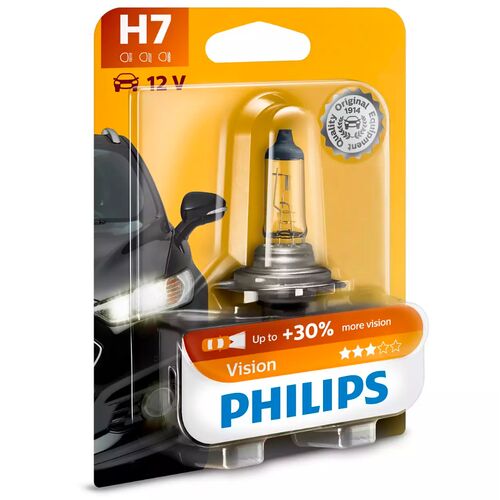 PHILIPS Vision +30% H7 55W 3200K (блистер) 1 шт