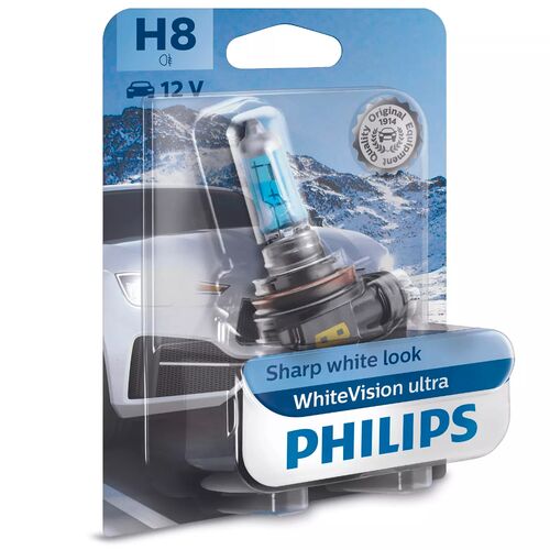 PHILIPS WhiteVision ultra +60% H8 35W 3800K 1 шт