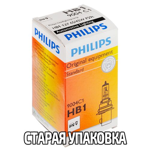PHILIPS Standard HB1 65/45W 3200K (картон) 1 шт
