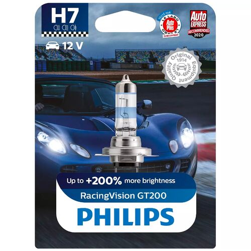 PHILIPS RacingVision GT200 +200% H7 55W 3500K 1 шт, зображення 4