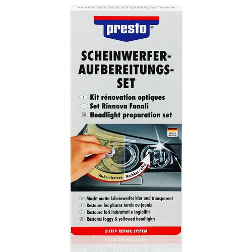 Presto Sheinwerfer Aufbereitungs Set 2-компонентний набір для відновлення фар, зображення 2