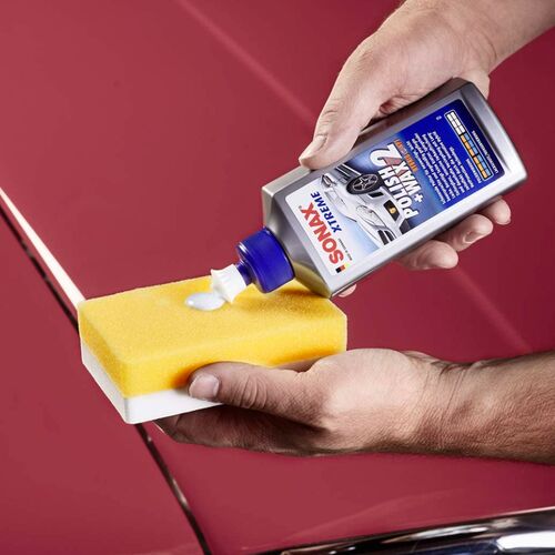 SONAX XTREME Polish + Wax 2 Hybrid NPT універсальна поліроль з воском 500 мл у наборі, зображення 4