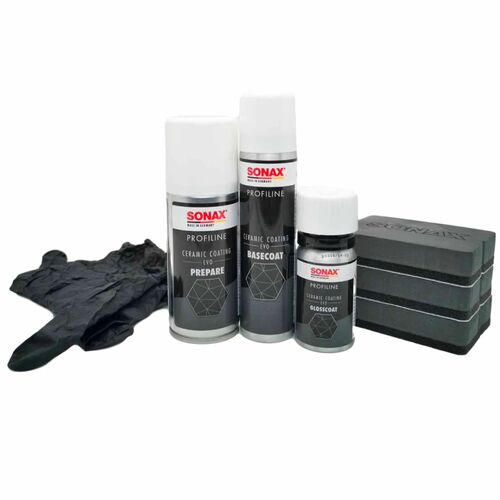 SONAX PROFILINE 06-03 CC Evo Ceramic Coating керамічне захисне покриття для автомобіля у наборі, зображення 2