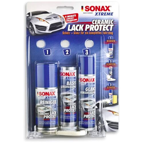 SONAX XTREME Ceramic Lack Protect керамічне покриття (рідке скло) для захисту на 9 місяців у наборі