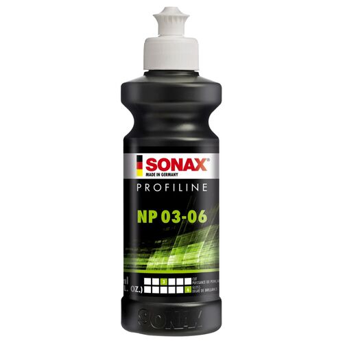 SONAX PROFILINE Nano Polish NP 03-06 паста для фінішного полірування кузова 250 мл, зображення 2