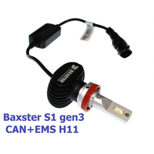 Baxster S1 gen3 H11 CAN+EMS 25W 6000K комплект 2 шт, зображення 6