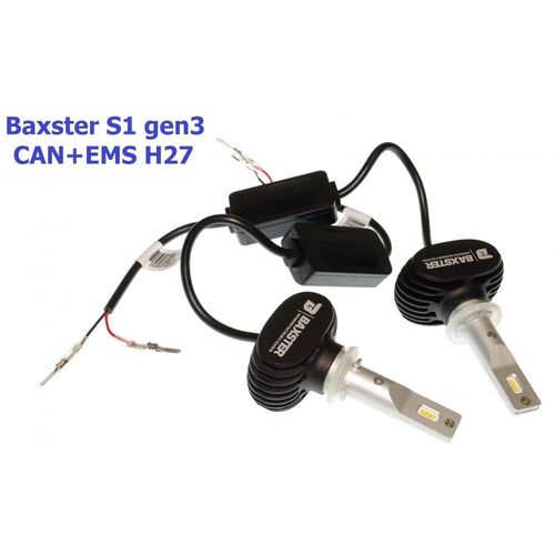 Baxster S1 gen3 H27 CAN+EMS 25W 6000K комплект 2 шт