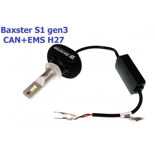 Baxster S1 gen3 H27 CAN+EMS 25W 6000K комплект 2 шт, зображення 4