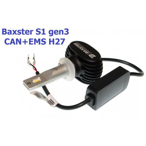 Baxster S1 gen3 H27 CAN+EMS 25W 6000K комплект 2 шт, зображення 6