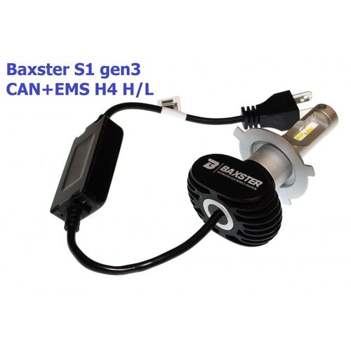 Baxster S1 gen3 H4 H/L CAN+EMS 25W 5000K комплект 2 шт, зображення 3